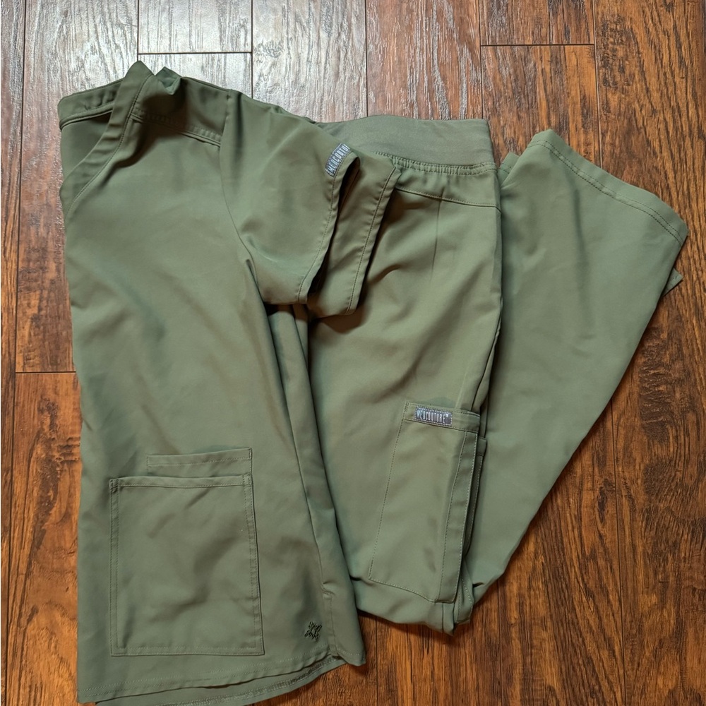 Med Couture Women's Olive Cargo Pants